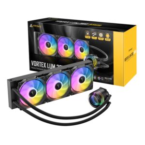 Antec VORTEX LUM 360 ARGB AIO CPU Liquid Cooler - Black - Image 1