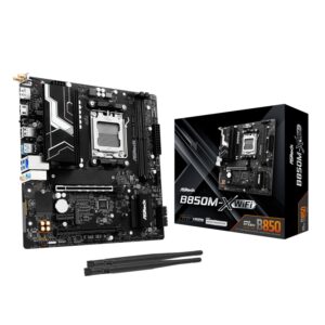 ASRock B850M-X WiFi AM5 Micro ATX Motherboard (DDR5, PCIe 5.0, Wi-Fi 6E) - Image 1