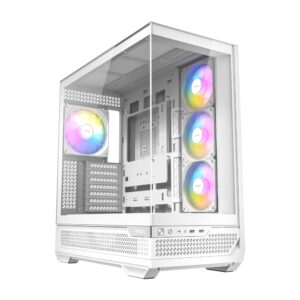 Antec C7 ARGB ATX Mid Tower Gaming Chassis – White - Image 1