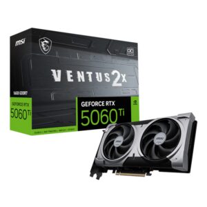 MSI GeForce RTX 5060 Ti VENTUS 2X OC PLUS 16GB GDDR7 Graphics Card